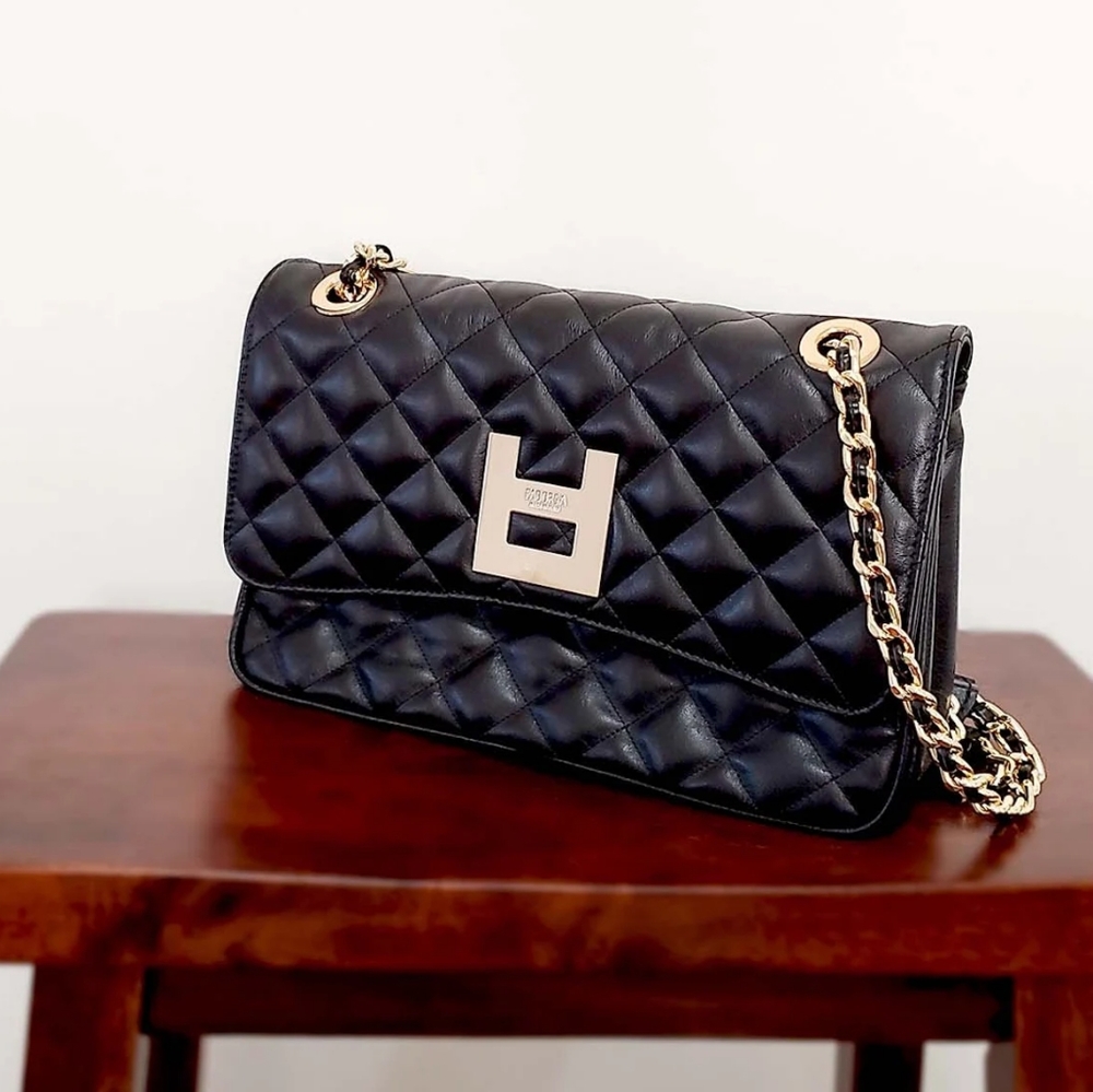 FABORSA Italian leather handbag Jolie Korean Letter